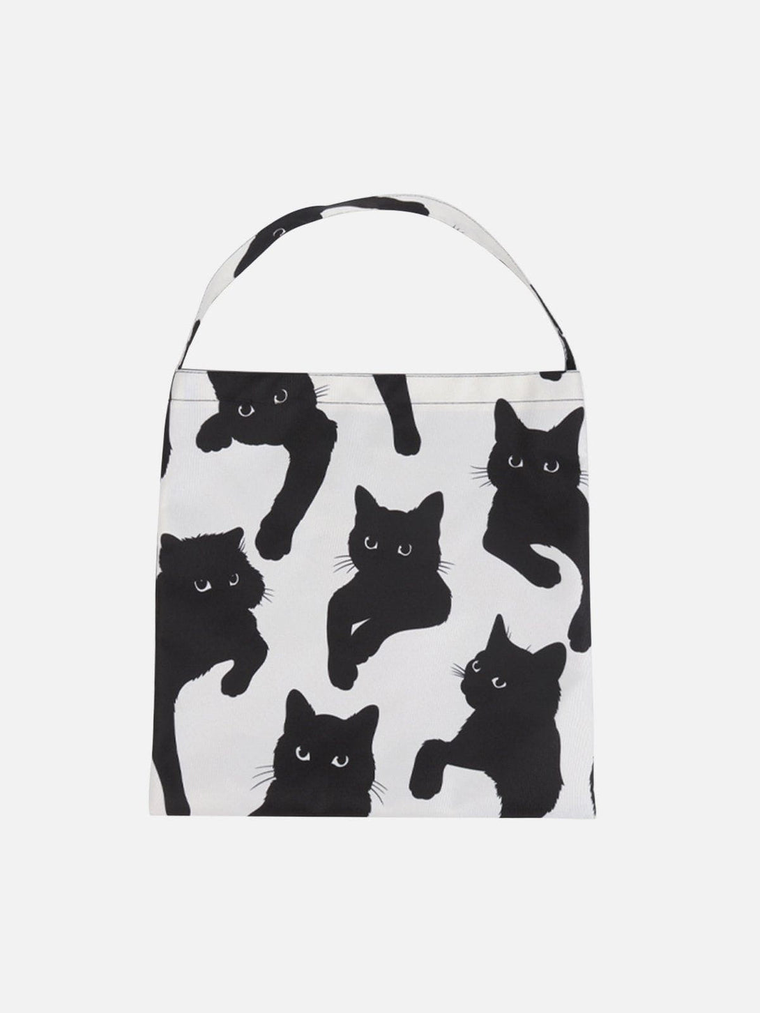 Majesda® - Cat Print Canvas Shoulder Bag- Outfit Ideas - Streetwear Fashion - majesda.com