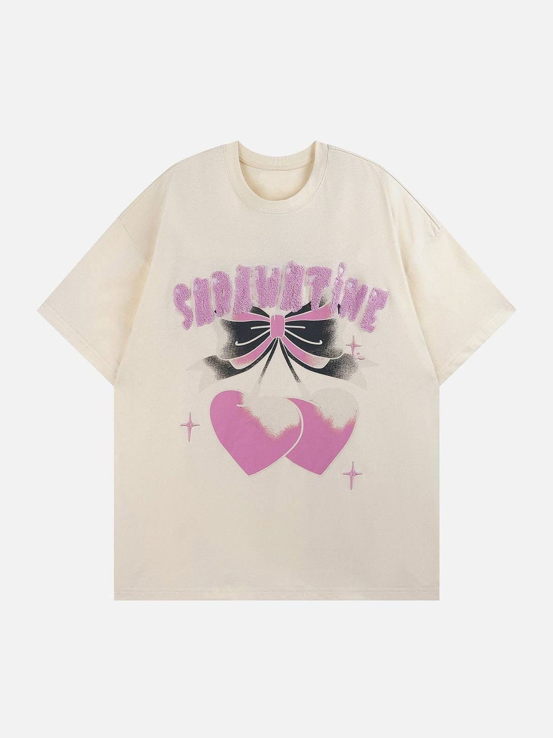 Majesda® - Cherry Bow Tie Graphic Tee- Outfit Ideas - Streetwear Fashion - majesda.com