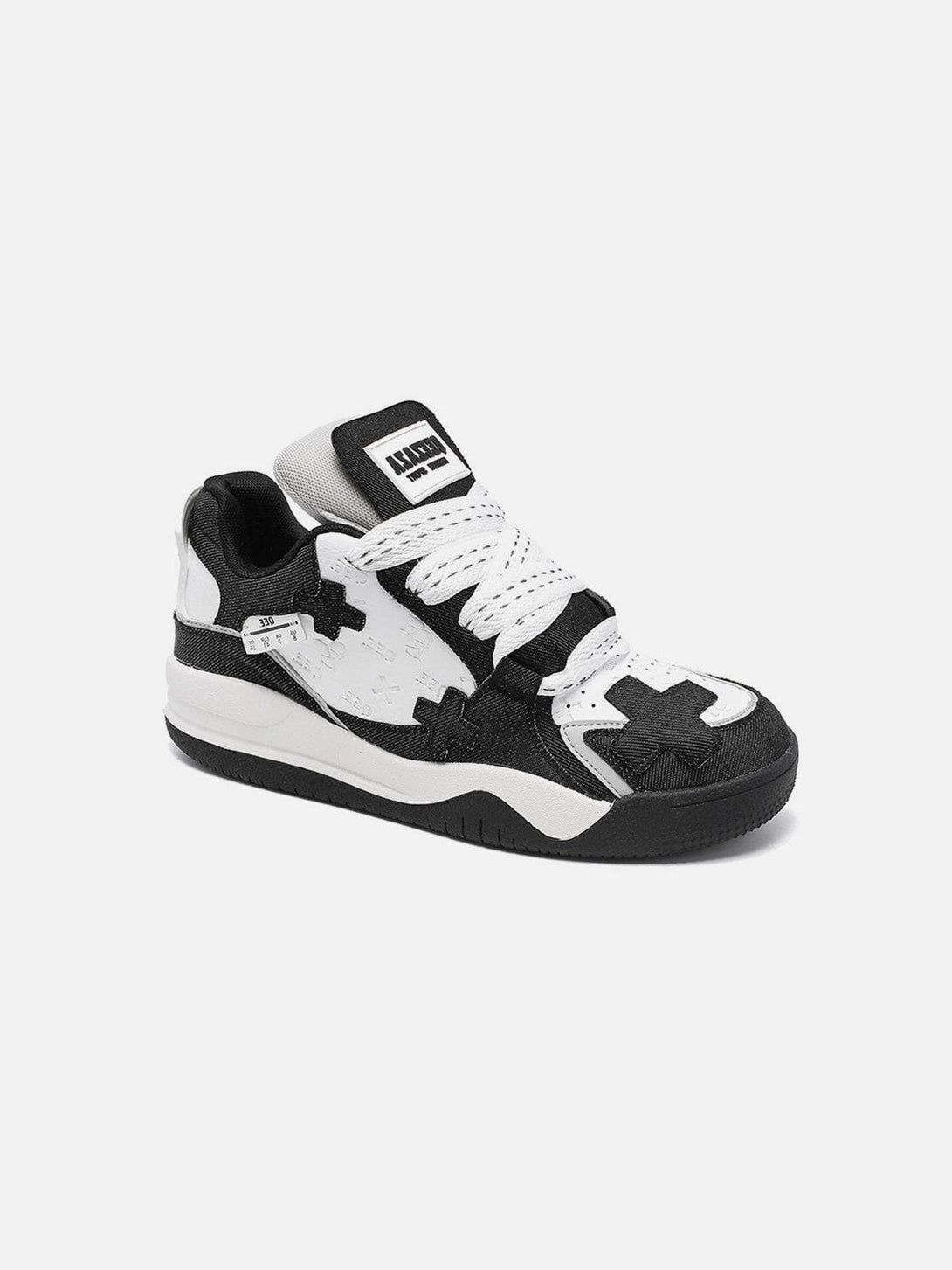 Majesda® - Color Blocking Thick Bottom Skate Shoes- Outfit Ideas - Streetwear Fashion - majesda.com