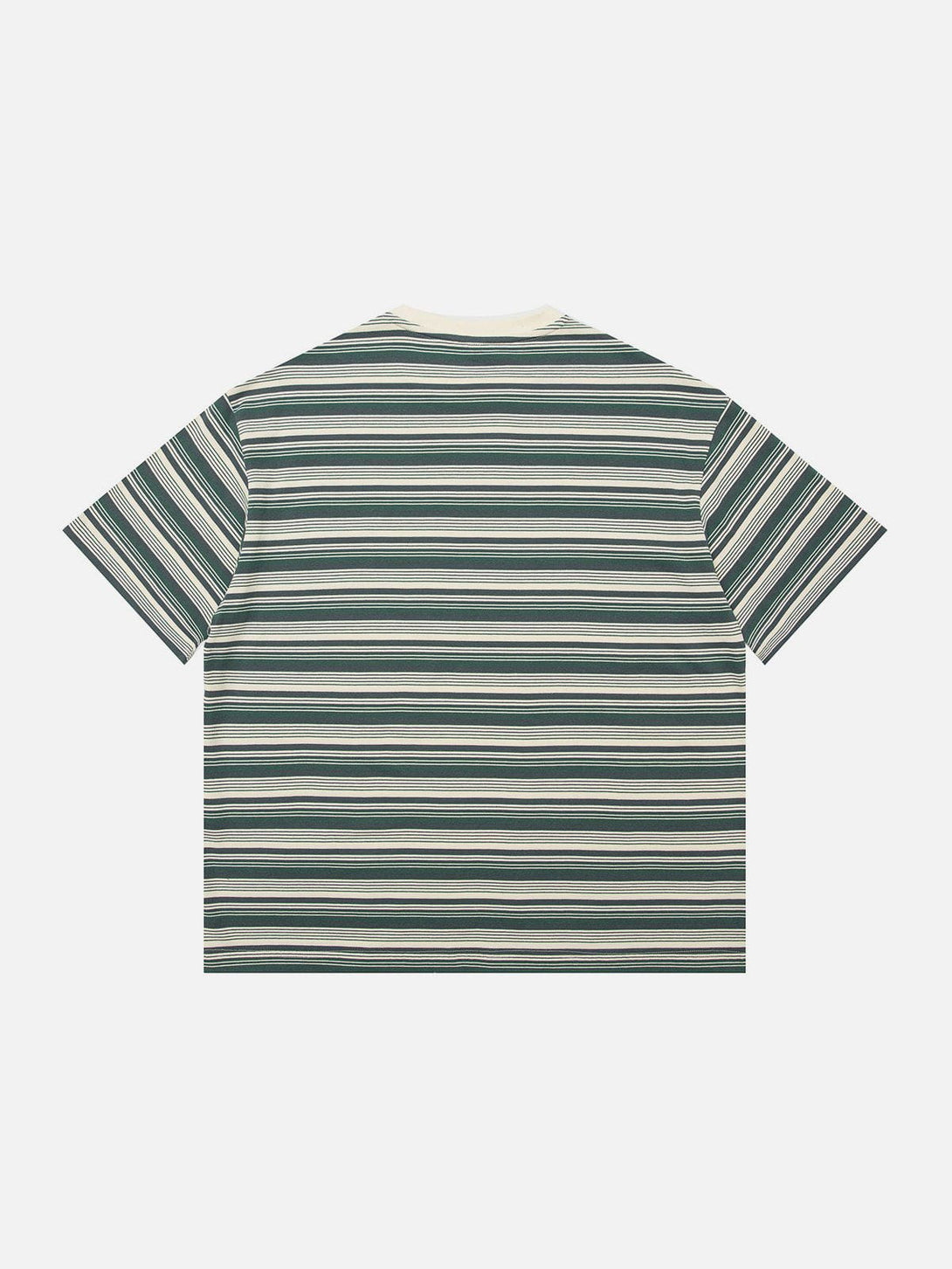 Majesda® - Color Clash Stripes Tee- Outfit Ideas - Streetwear Fashion - majesda.com