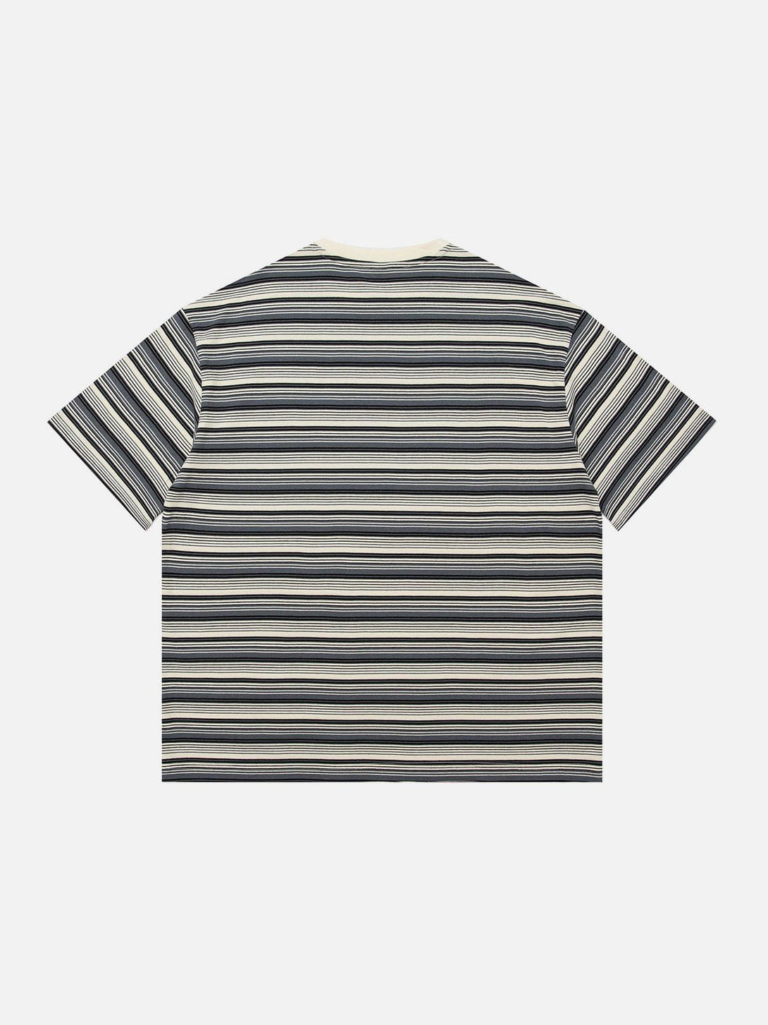 Majesda® - Color Clash Stripes Tee- Outfit Ideas - Streetwear Fashion - majesda.com