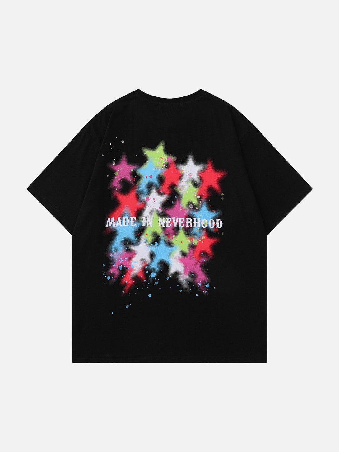 Majesda® - Color Stars Graffiti Tee- Outfit Ideas - Streetwear Fashion - majesda.com