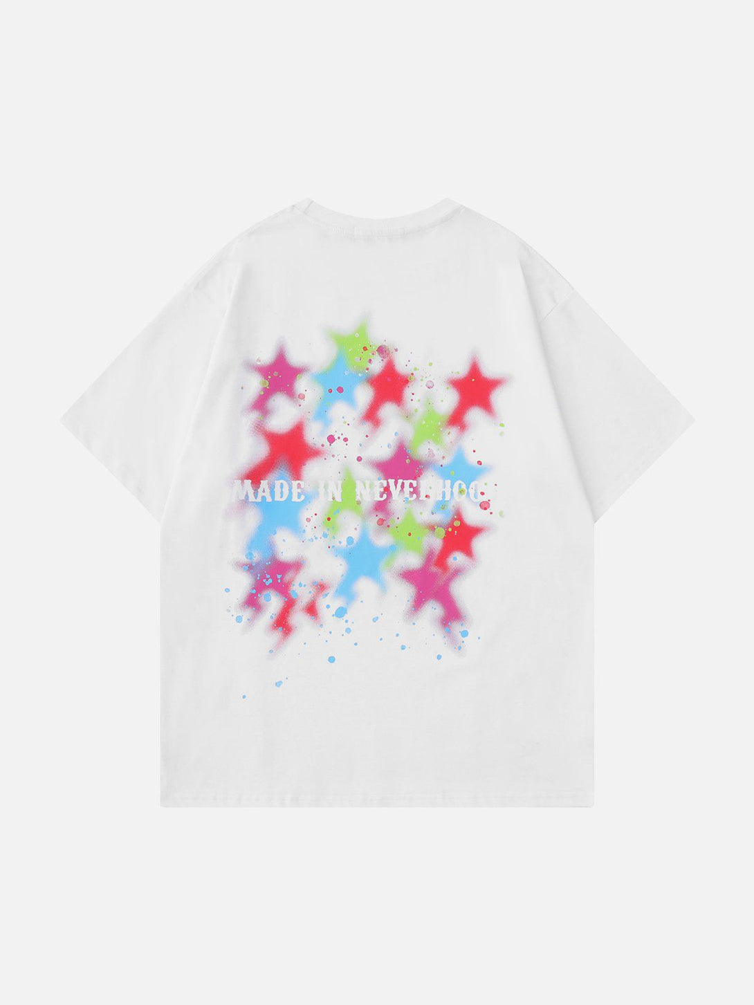 Majesda® - Color Stars Graffiti Tee- Outfit Ideas - Streetwear Fashion - majesda.com