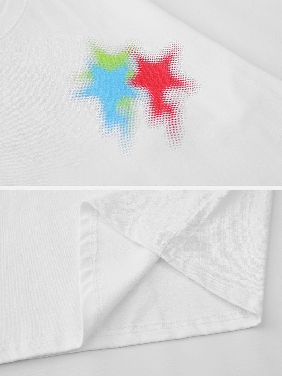 Majesda® - Color Stars Graffiti Tee- Outfit Ideas - Streetwear Fashion - majesda.com