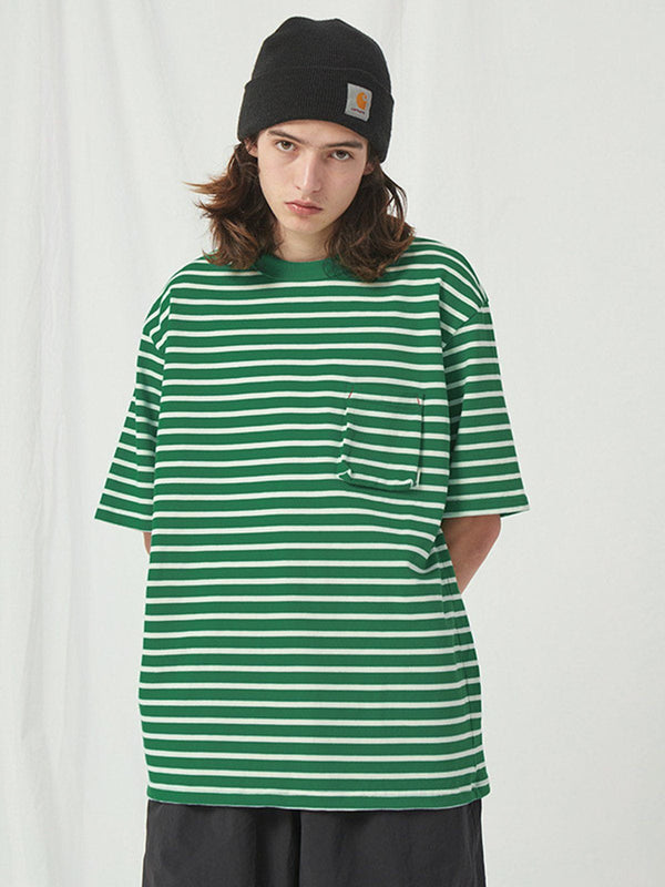 Majesda® - Colorblock Stripe Tee- Outfit Ideas - Streetwear Fashion - majesda.com