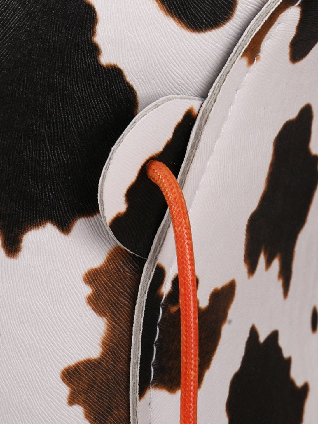 Majesda® - Cow Print Drawstring PU Leather Hat- Outfit Ideas - Streetwear Fashion - majesda.com