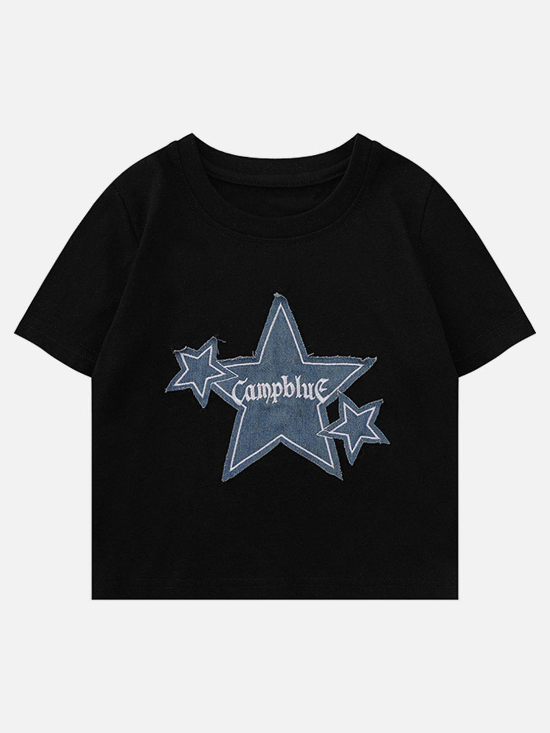 Majesda® - Cowboy Stars Patchwork Tee- Outfit Ideas - Streetwear Fashion - majesda.com