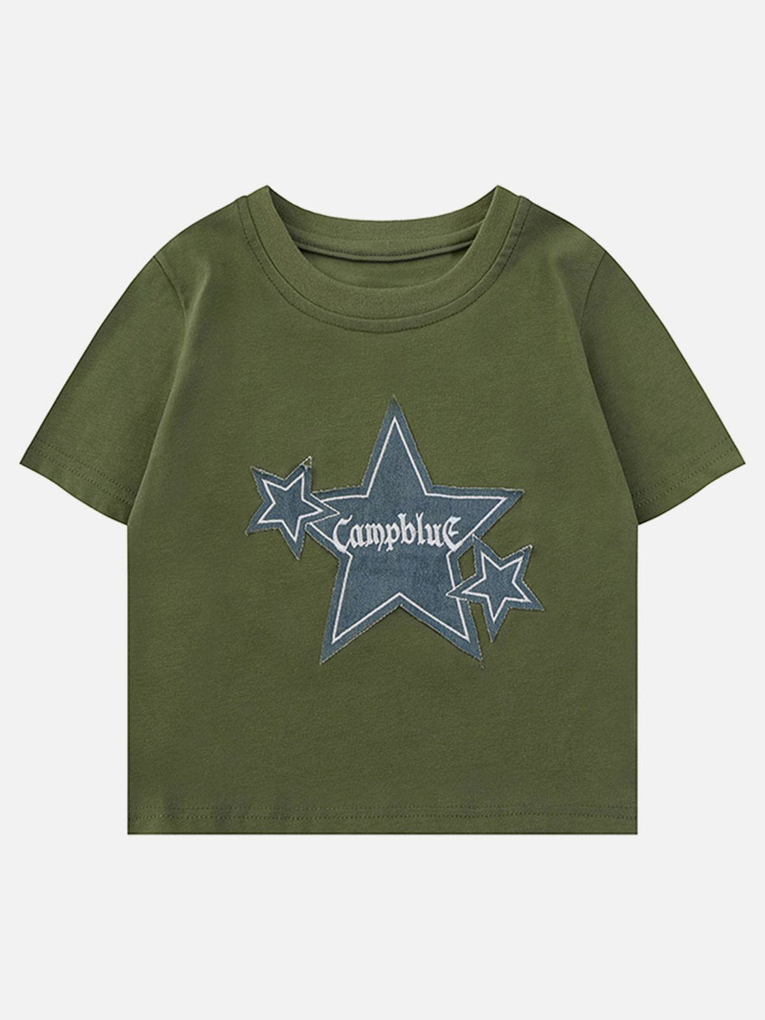 Majesda® - Cowboy Stars Patchwork Tee- Outfit Ideas - Streetwear Fashion - majesda.com