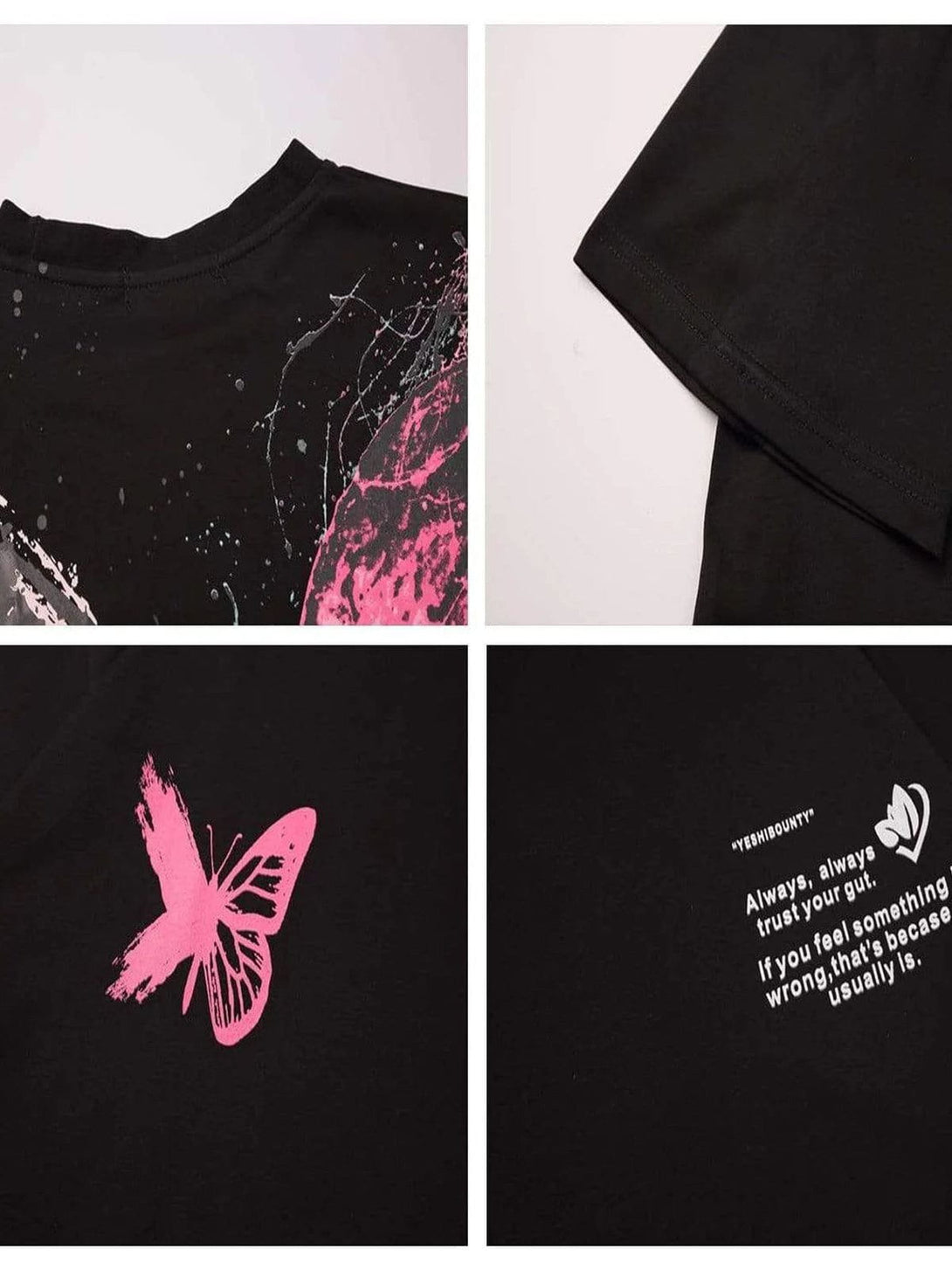 Majesda® - "Crack Butterfly" Tee- Outfit Ideas - Streetwear Fashion - majesda.com
