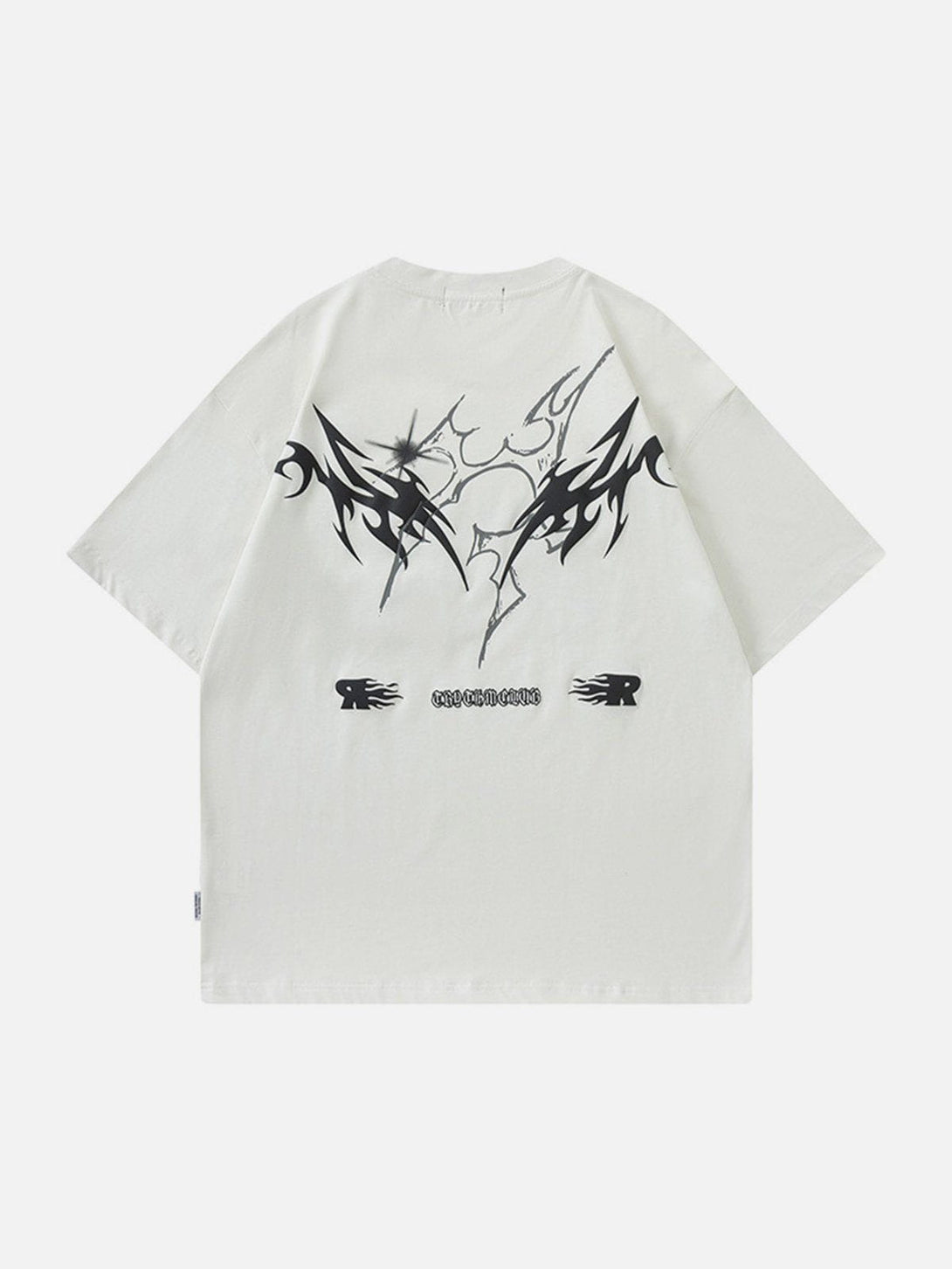 Majesda® - Creative Graffiti Print Tee- Outfit Ideas - Streetwear Fashion - majesda.com