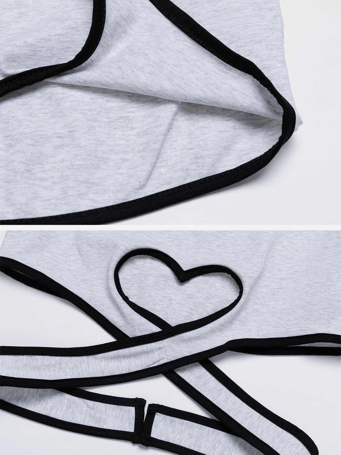 Majesda® - Cross Heart Hem Tee- Outfit Ideas - Streetwear Fashion - majesda.com