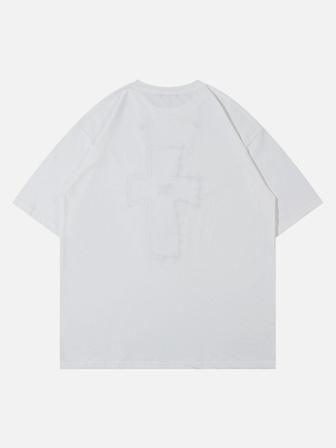 Majesda® - Crosses Print Tee- Outfit Ideas - Streetwear Fashion - majesda.com