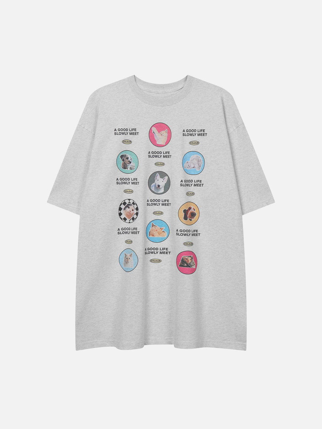 Majesda® - Cute Animals Print Tee- Outfit Ideas - Streetwear Fashion - majesda.com