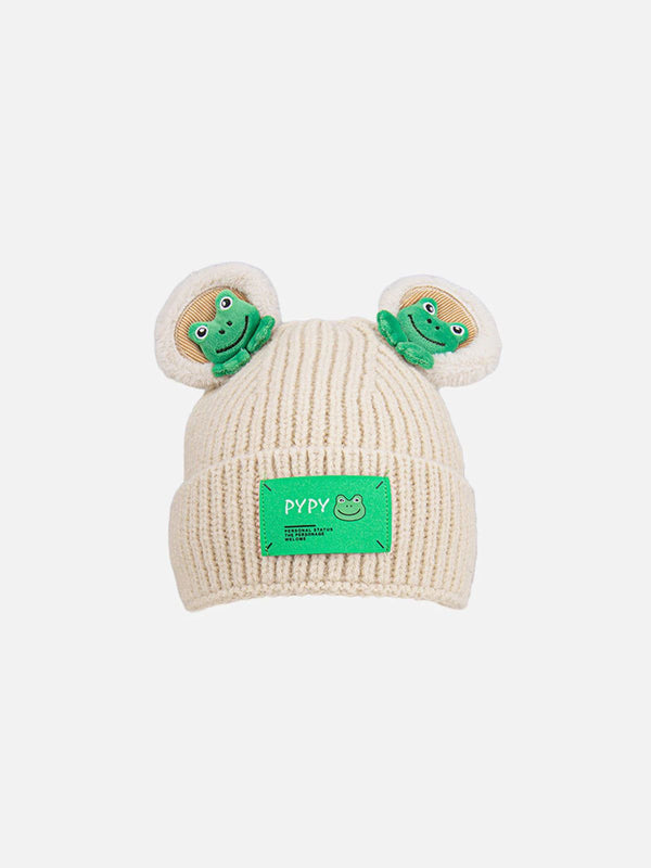 Majesda® - Cute Cartoon 3D Frog Knitting Hat- Outfit Ideas - Streetwear Fashion - majesda.com
