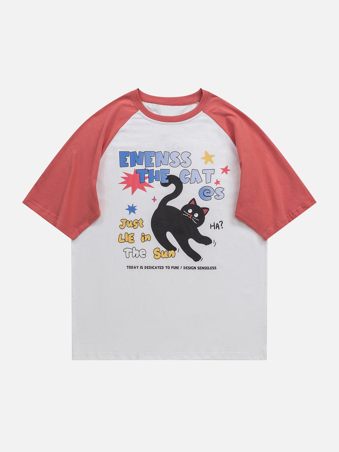 Majesda® - Cute Cat Print Tee- Outfit Ideas - Streetwear Fashion - majesda.com