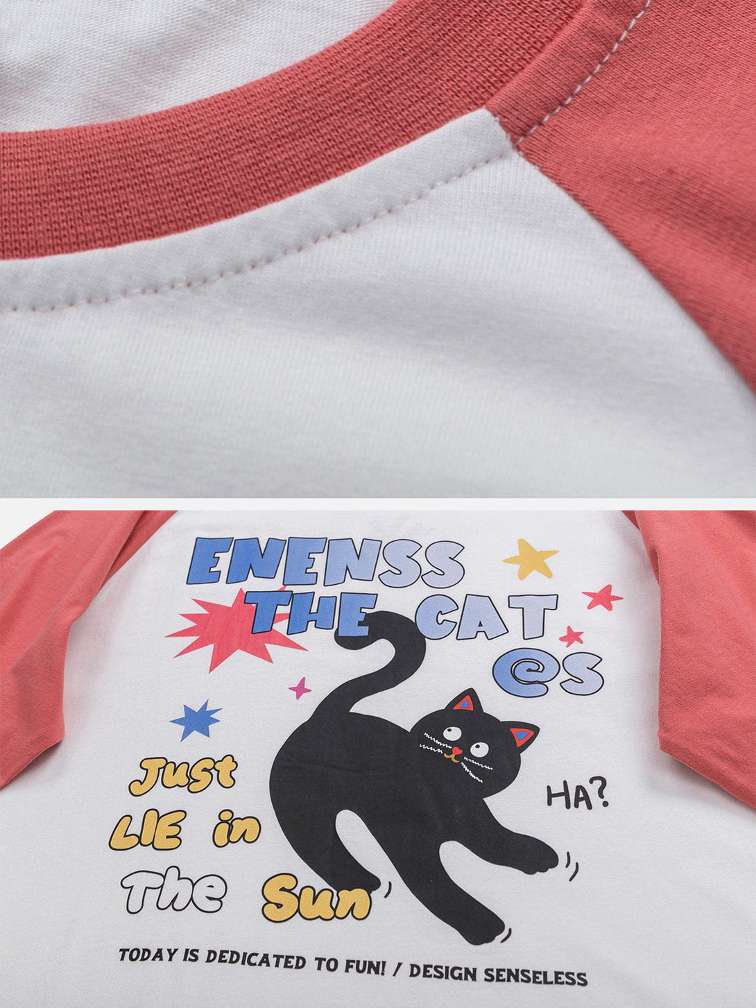 Majesda® - Cute Cat Print Tee- Outfit Ideas - Streetwear Fashion - majesda.com