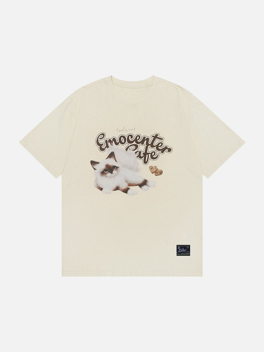 Majesda® - Cute Kitten Print Tee- Outfit Ideas - Streetwear Fashion - majesda.com