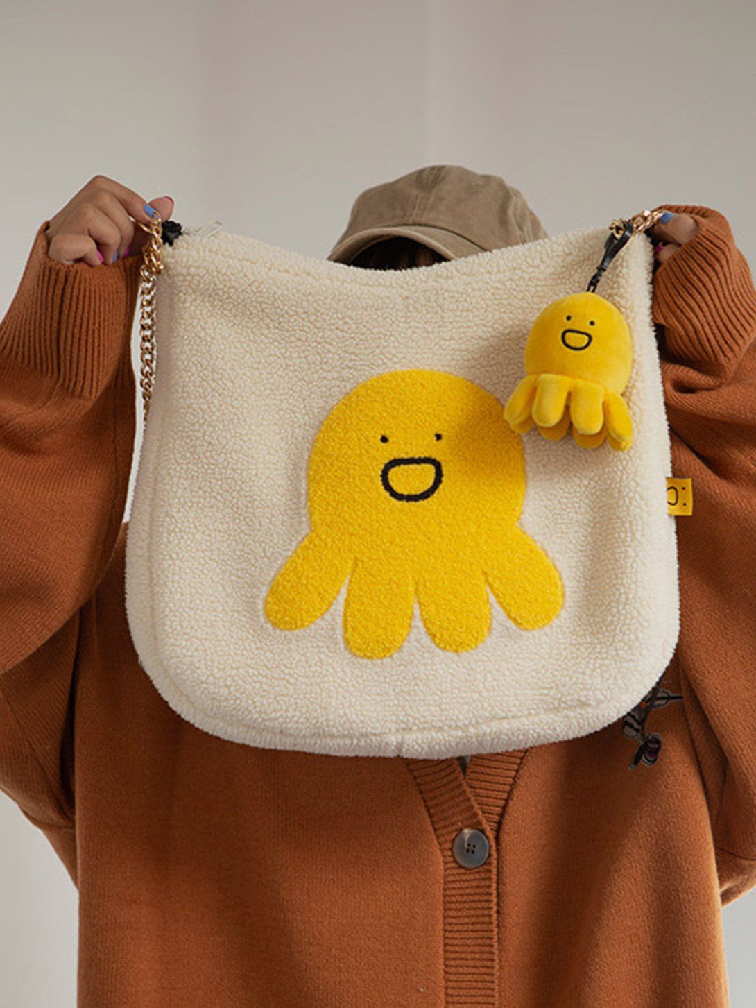 Majesda® - Cute Plush Octopus Crossbody Bag- Outfit Ideas - Streetwear Fashion - majesda.com