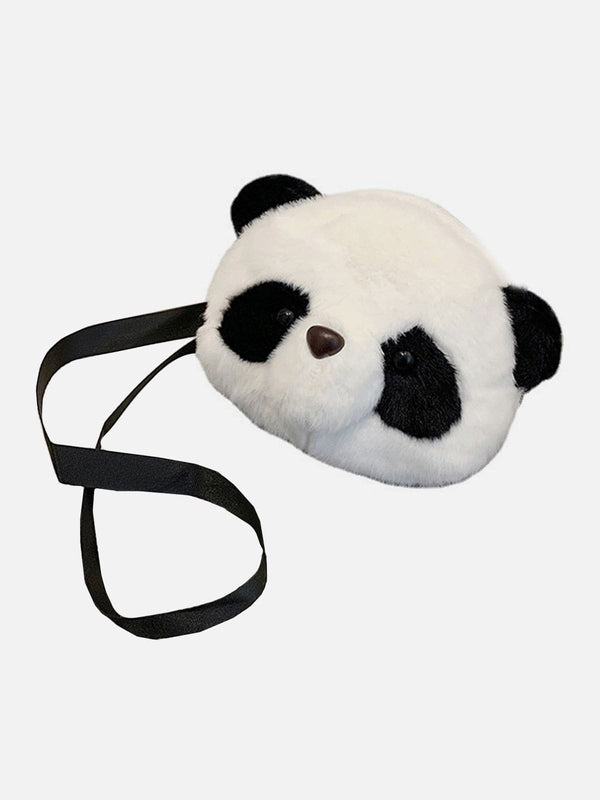 Majesda® - Cute Plush Panda Head Bag- Outfit Ideas - Streetwear Fashion - majesda.com