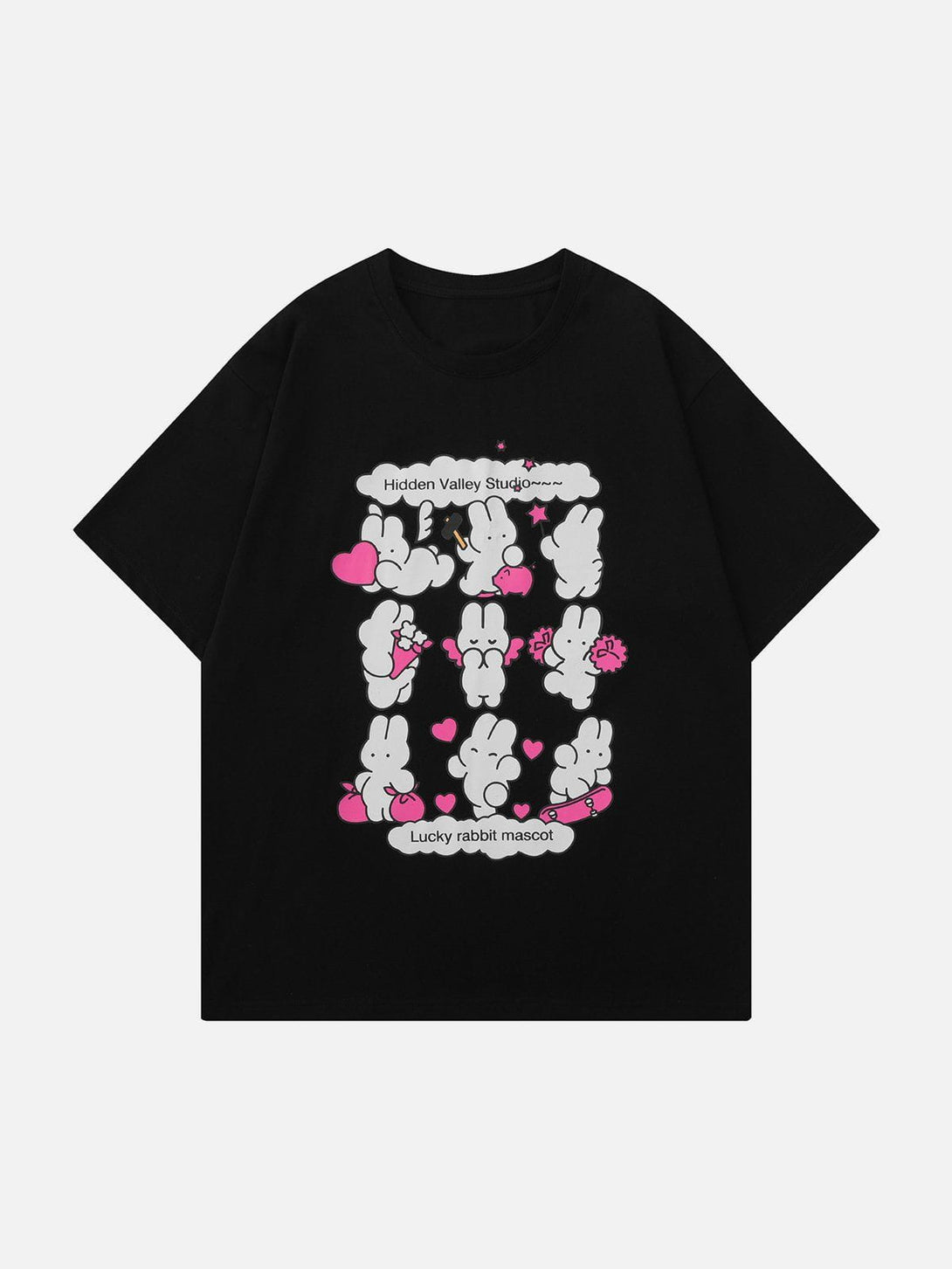 Majesda® - Cute Rabbit Print Tee- Outfit Ideas - Streetwear Fashion - majesda.com