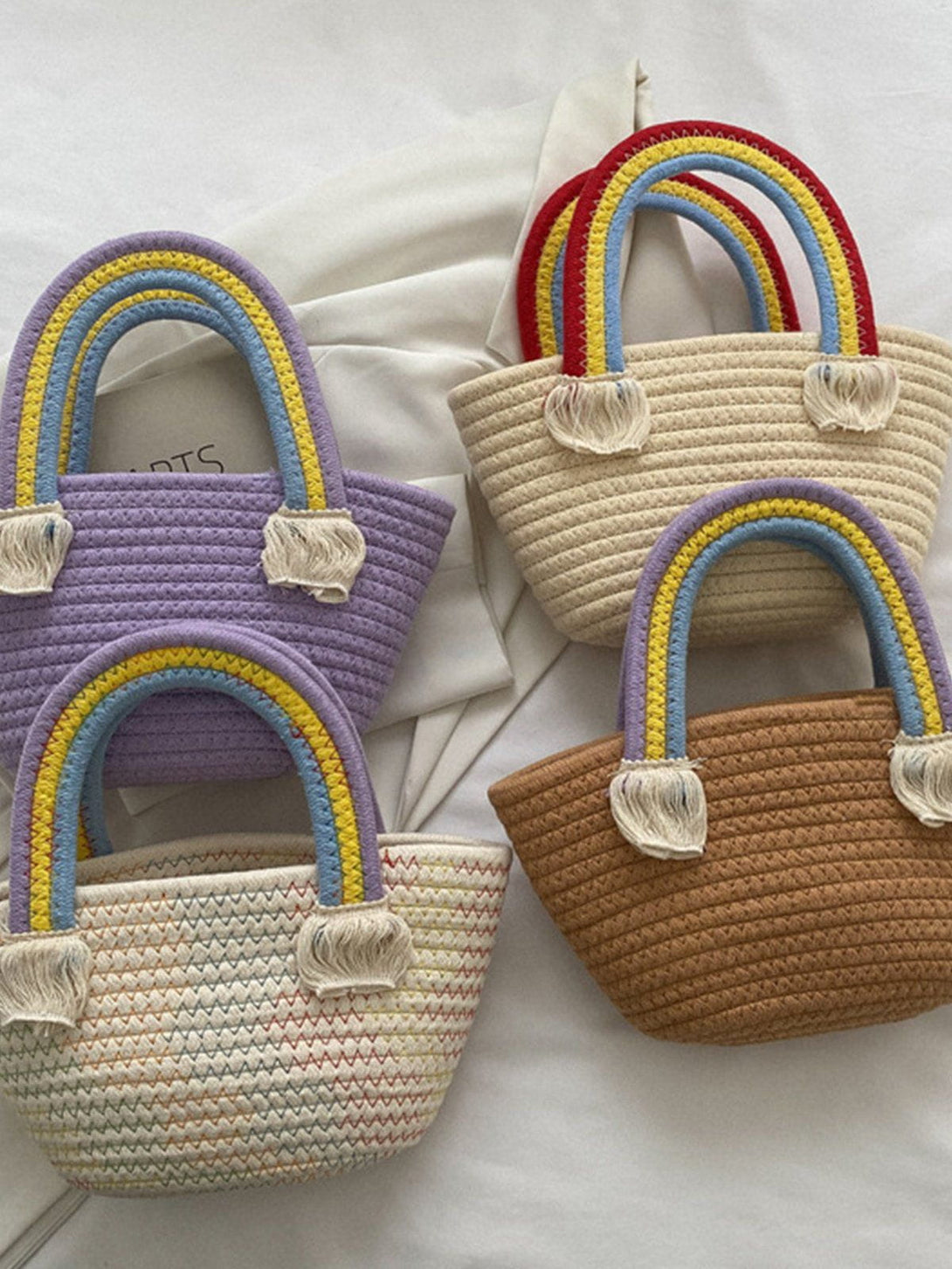 Majesda® - Cute Rainbow Tote Bag- Outfit Ideas - Streetwear Fashion - majesda.com
