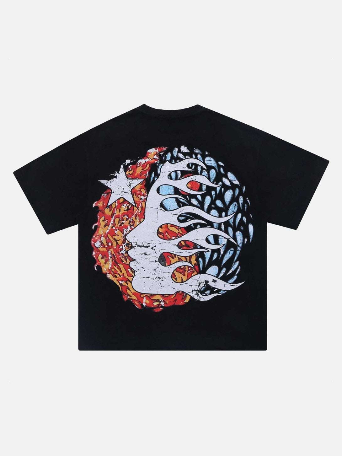 Majesda® - Demon Skull Print T-Shirt- Outfit Ideas - Streetwear Fashion - majesda.com