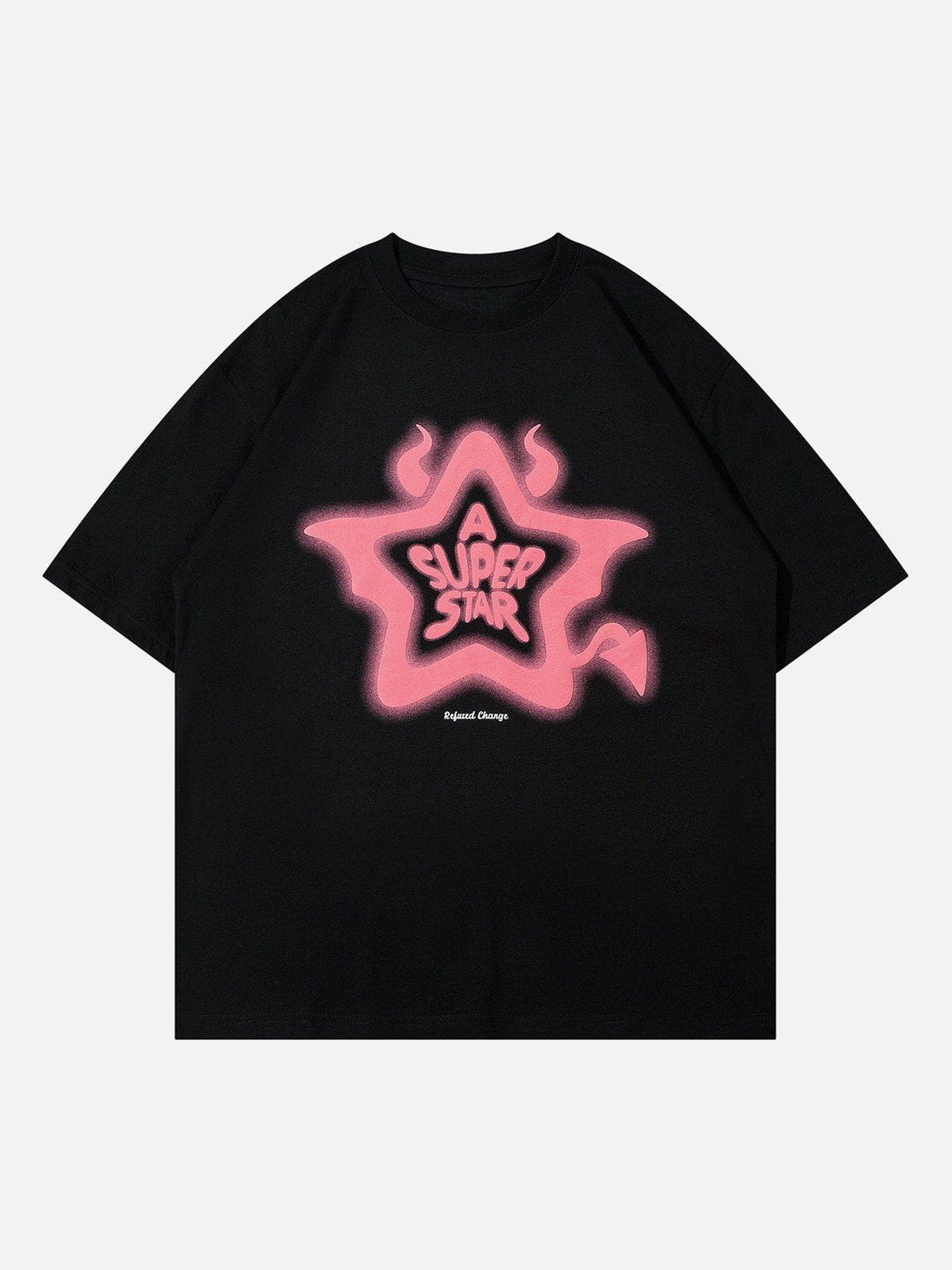 Majesda® - Demon Star Graphic Tee- Outfit Ideas - Streetwear Fashion - majesda.com