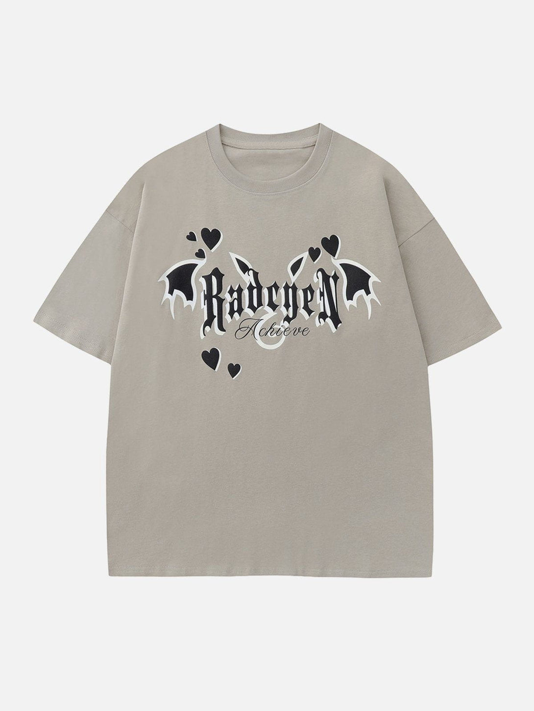 Majesda® - Devil Heart Element Foam Printing Tee- Outfit Ideas - Streetwear Fashion - majesda.com