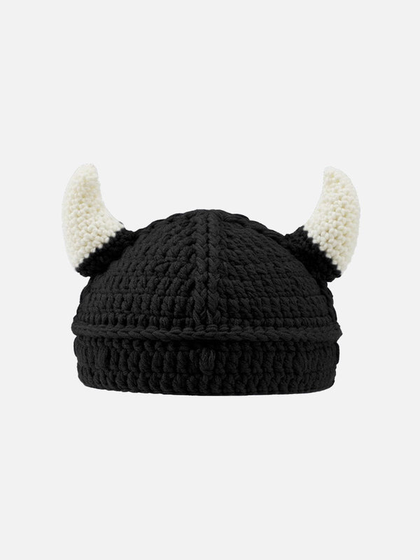 Majesda® - Devil's Corner Knitted Hat- Outfit Ideas - Streetwear Fashion - majesda.com