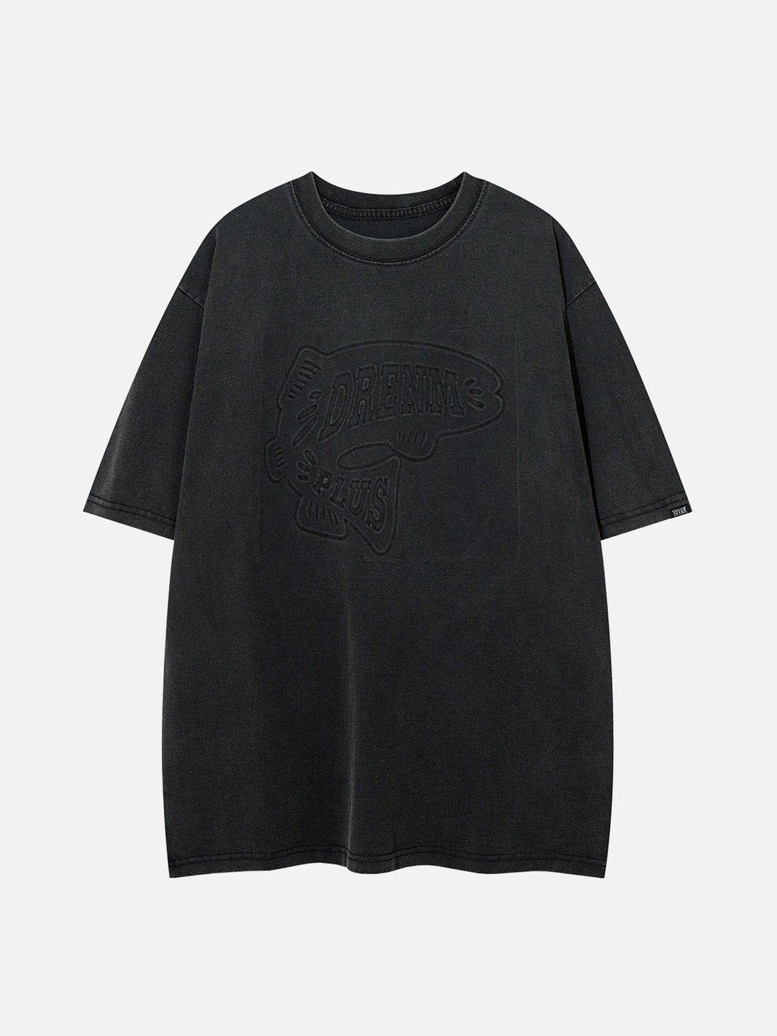 Majesda® - Dimensional Stamped Embossed Washed Tee- Outfit Ideas - Streetwear Fashion - majesda.com