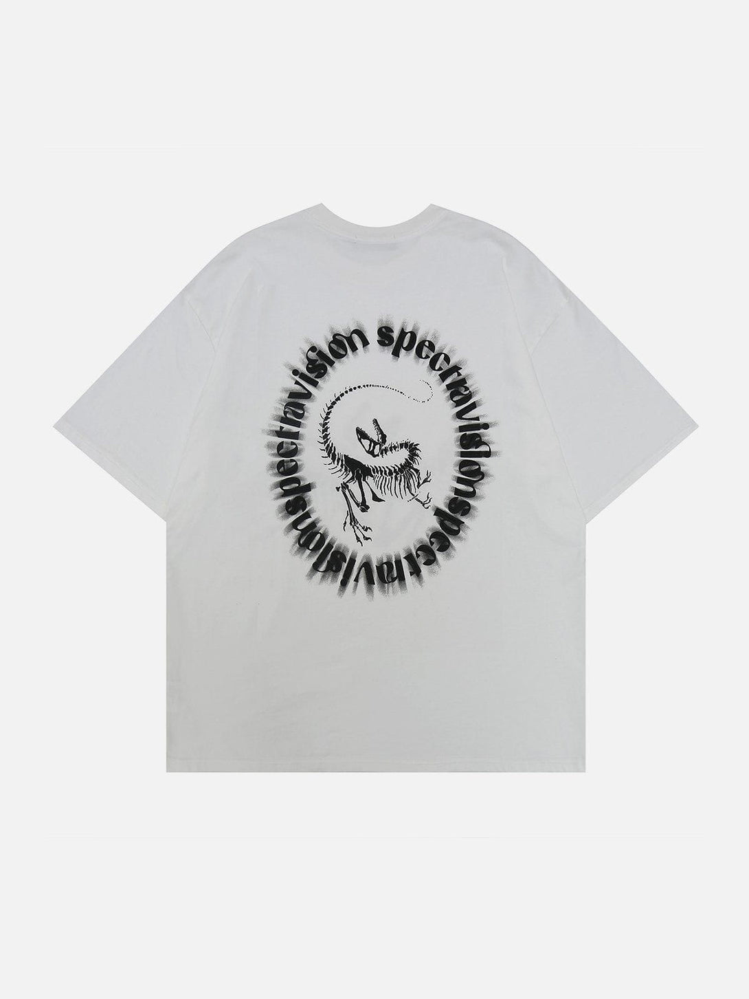 Majesda® - Dinosaur Fossil Plastisol Printing Tee- Outfit Ideas - Streetwear Fashion - majesda.com