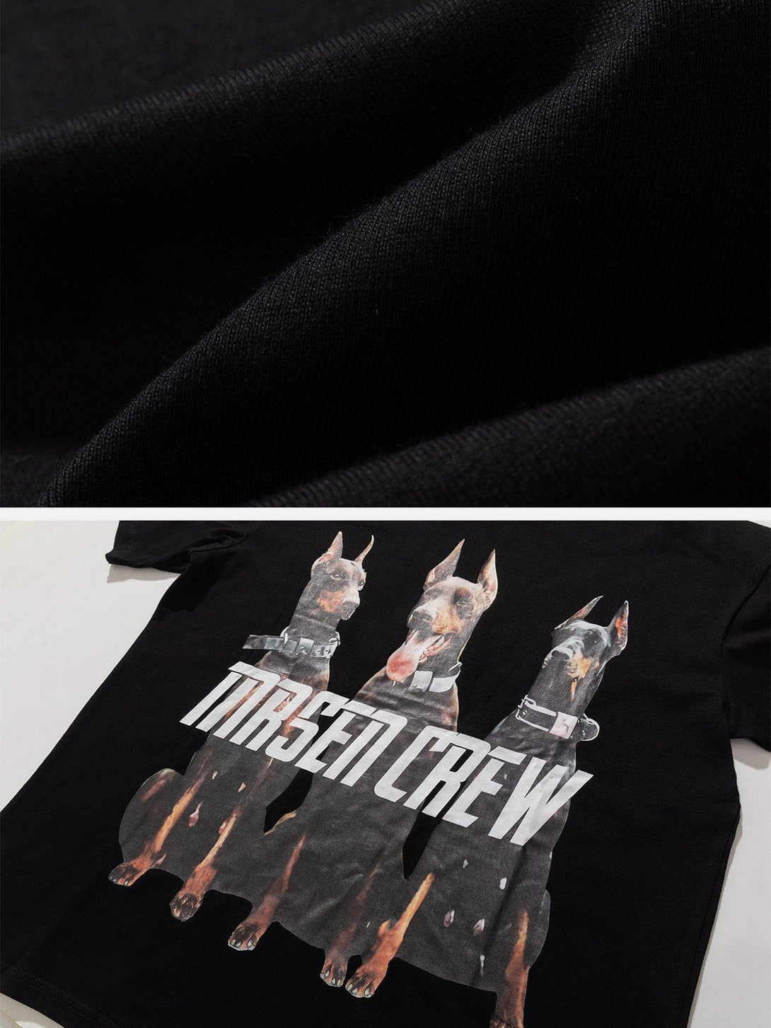 Majesda® - Doberman Pinscher Print Tee- Outfit Ideas - Streetwear Fashion - majesda.com