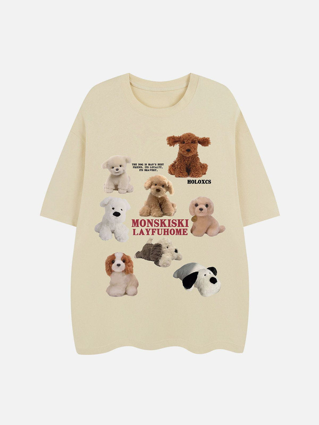 Majesda® - Dogs Print Tee- Outfit Ideas - Streetwear Fashion - majesda.com