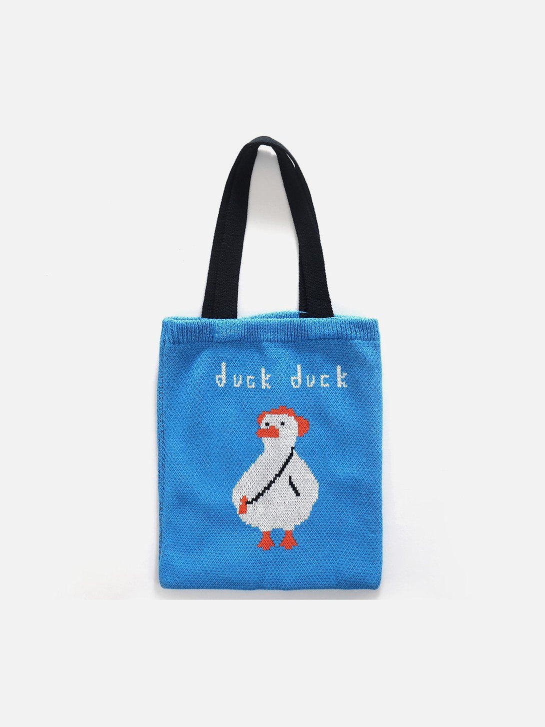 Majesda® - Duck Print Knitting Handbag- Outfit Ideas - Streetwear Fashion - majesda.com