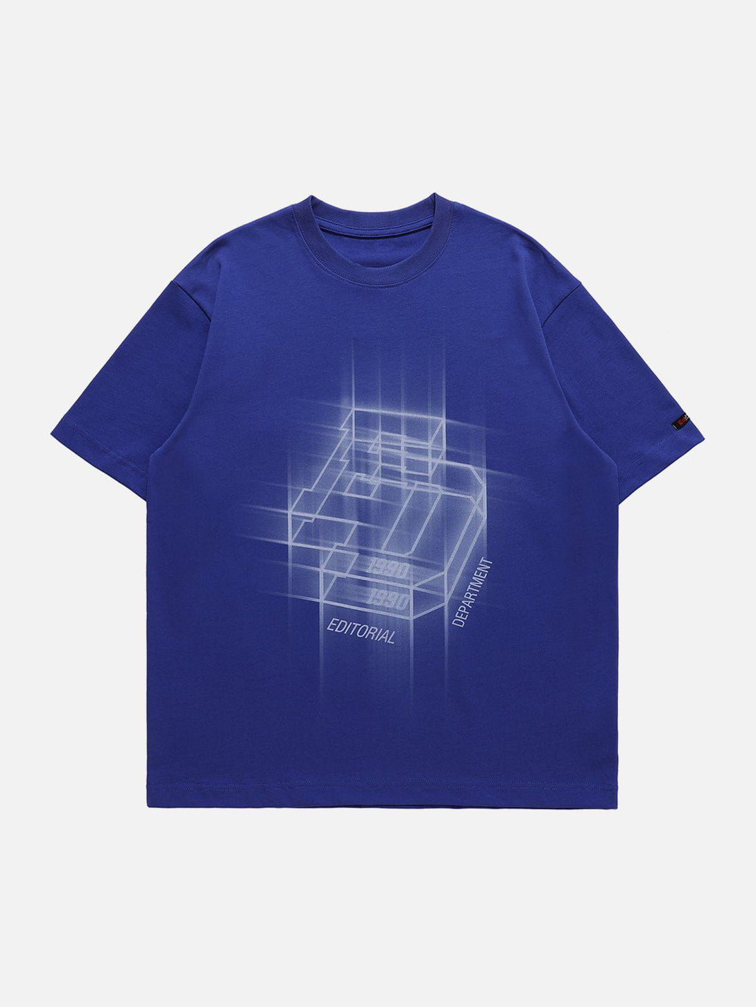 Majesda® - ED Cubic Letters Print Tee- Outfit Ideas - Streetwear Fashion - majesda.com