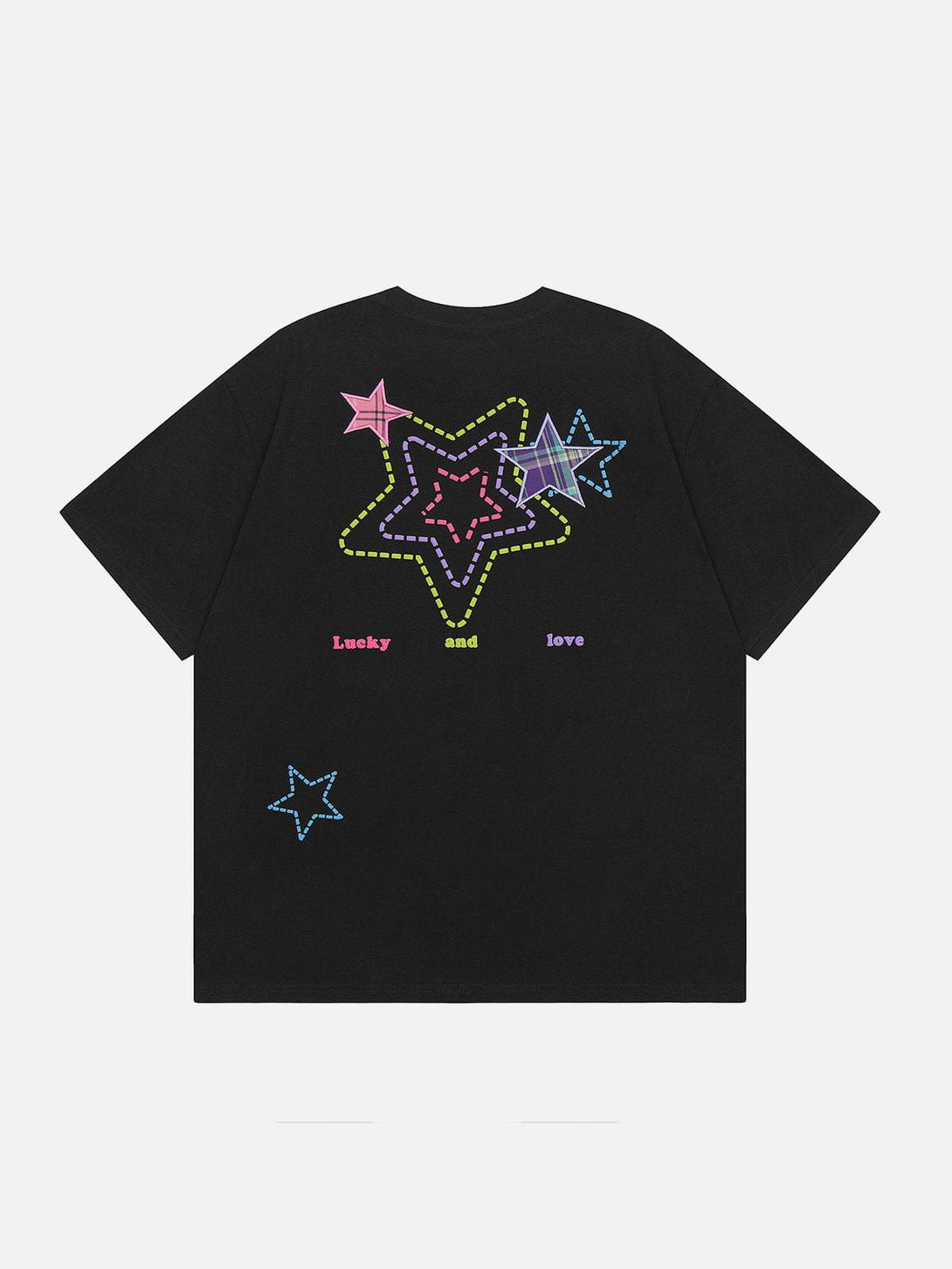 Majesda® - Embroidered Foam Star Tee- Outfit Ideas - Streetwear Fashion - majesda.com