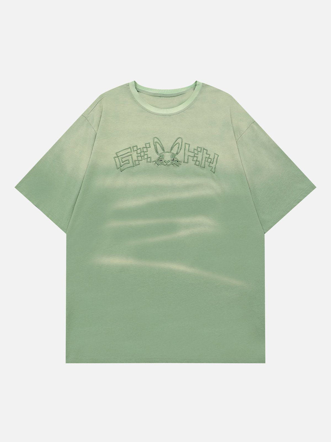 Majesda® - Embroidered Gradient Tee- Outfit Ideas - Streetwear Fashion - majesda.com