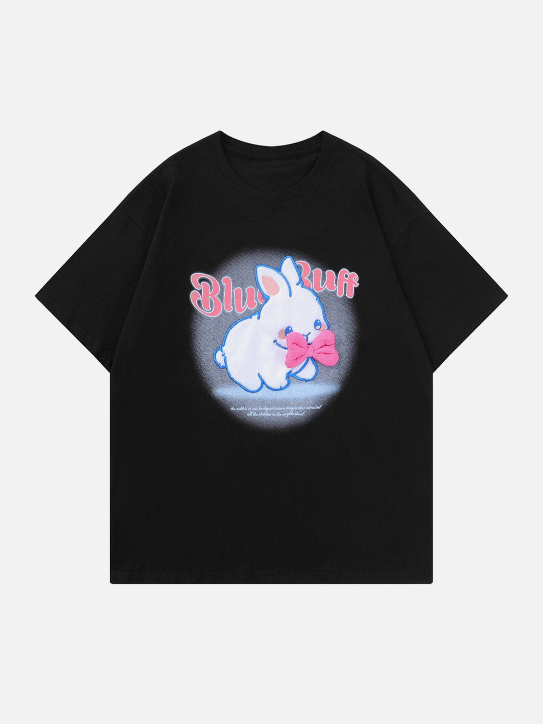 Majesda® - Embroidered Plush Rabbit Tee- Outfit Ideas - Streetwear Fashion - majesda.com