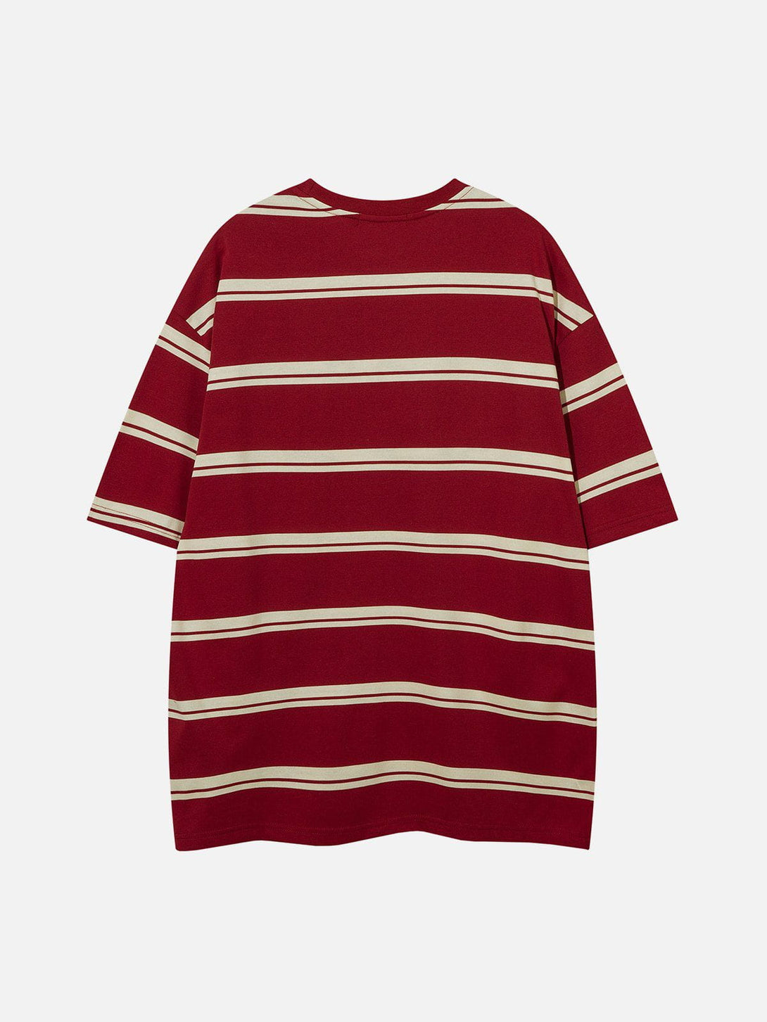 Majesda® - Embroidered Stripes Tee- Outfit Ideas - Streetwear Fashion - majesda.com