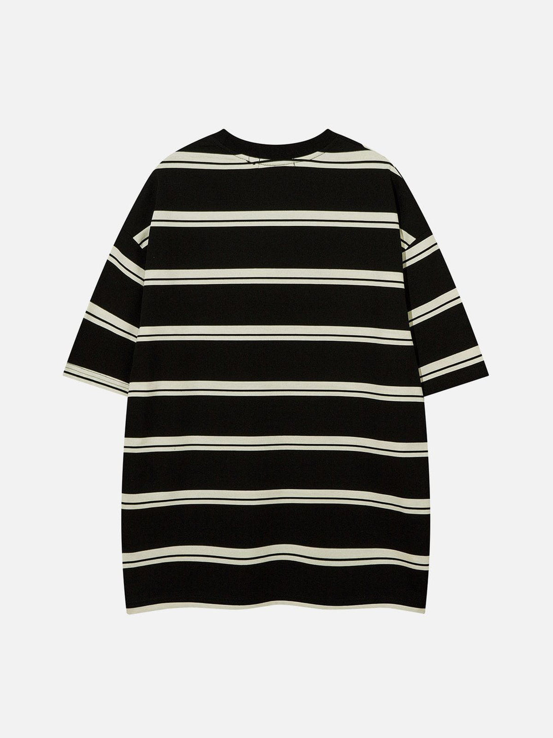 Majesda® - Embroidered Stripes Tee- Outfit Ideas - Streetwear Fashion - majesda.com