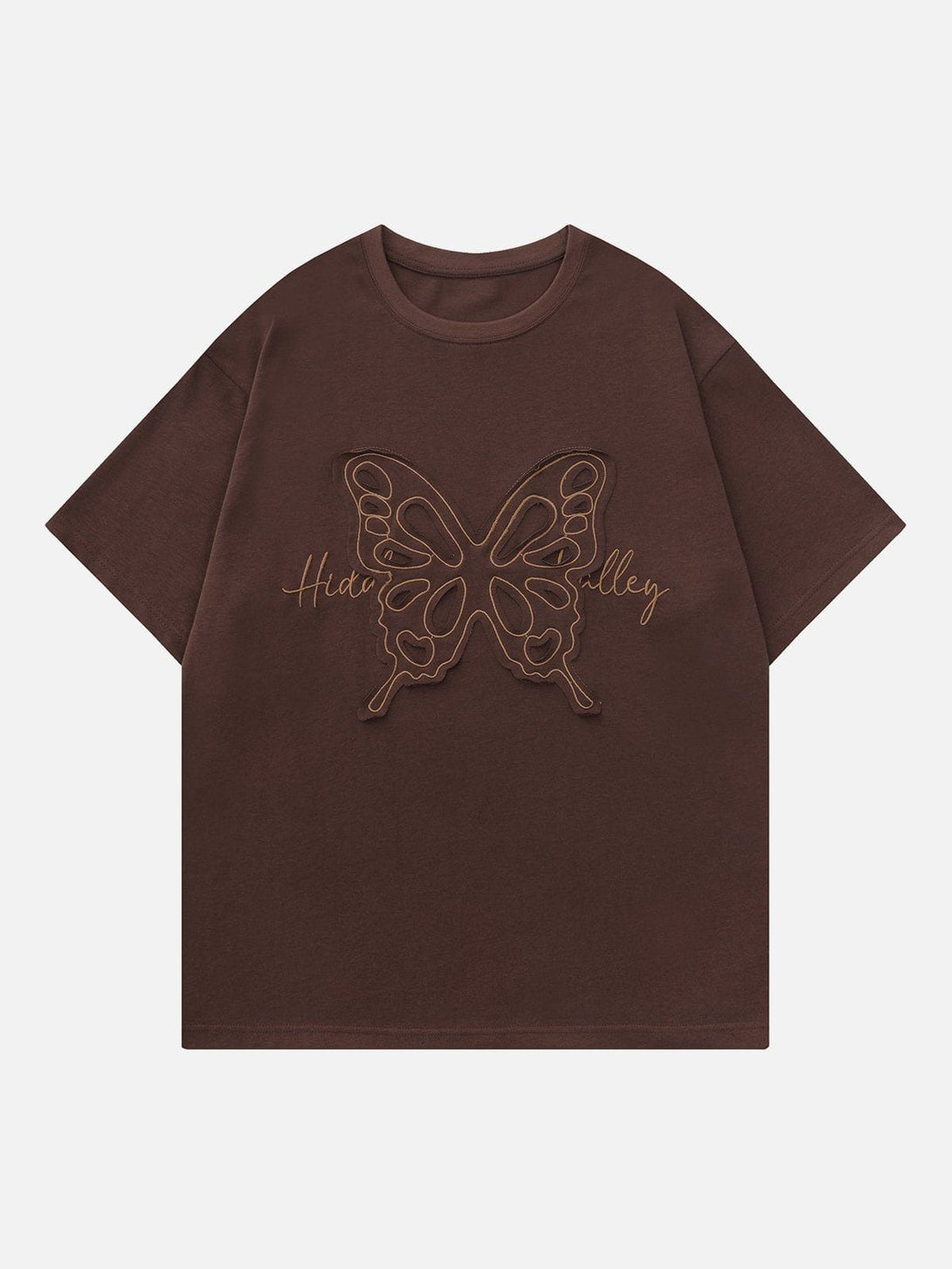 Majesda® - Embroidery Butterfly Tee- Outfit Ideas - Streetwear Fashion - majesda.com