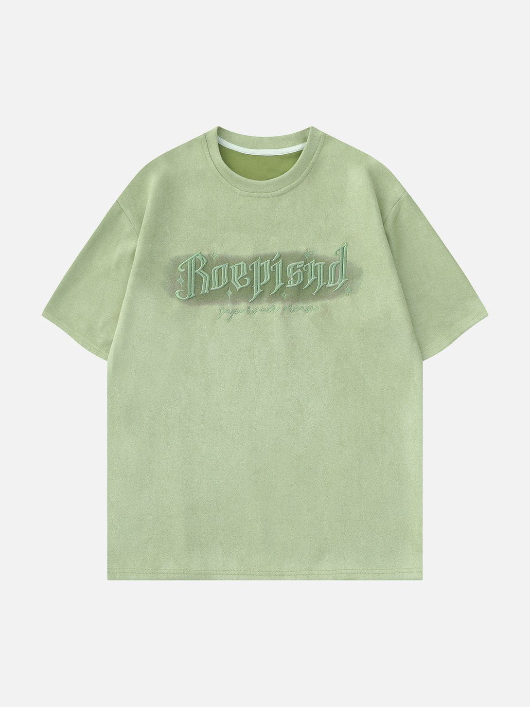 Majesda® - Embroidery Letter Doodle Graphic Tee- Outfit Ideas - Streetwear Fashion - majesda.com