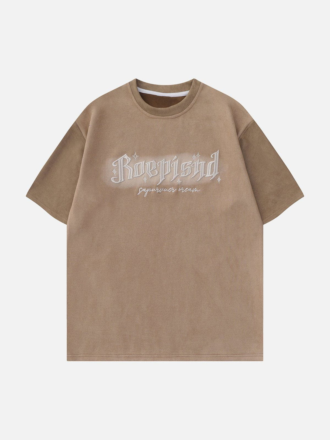 Majesda® - Embroidery Letter Doodle Graphic Tee- Outfit Ideas - Streetwear Fashion - majesda.com