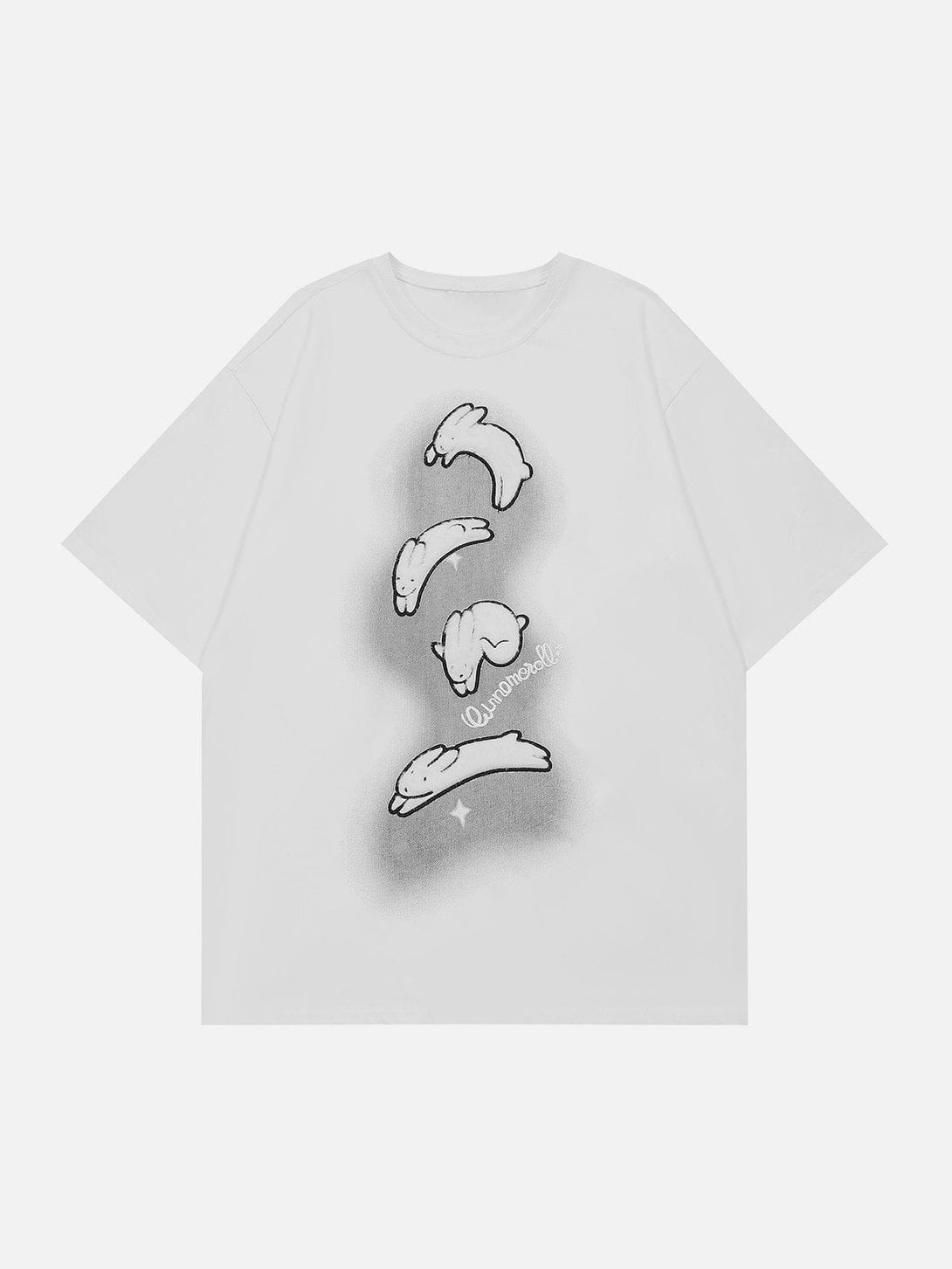 Majesda® - Embroidery Rabbit Tee- Outfit Ideas - Streetwear Fashion - majesda.com