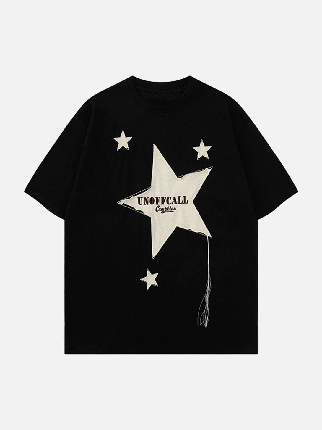 Majesda® - Embroidery Star Tee- Outfit Ideas - Streetwear Fashion - majesda.com