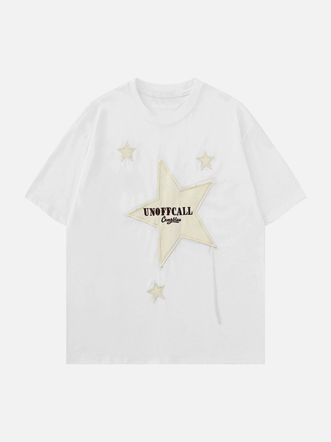 Majesda® - Embroidery Star Tee- Outfit Ideas - Streetwear Fashion - majesda.com