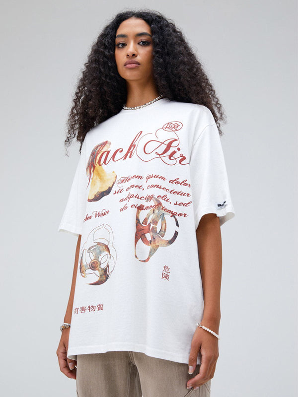 Majesda® - Fire Graphic Cotton Tee- Outfit Ideas - Streetwear Fashion - majesda.com