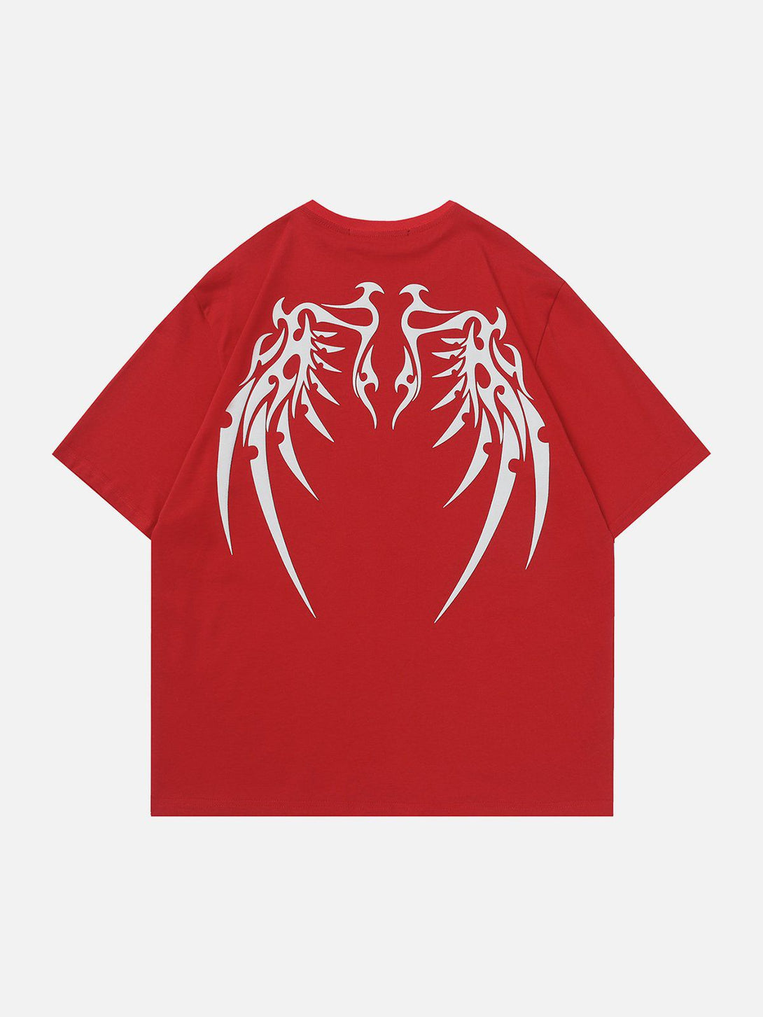 Majesda® - Flock Wing Bones Print Tee- Outfit Ideas - Streetwear Fashion - majesda.com