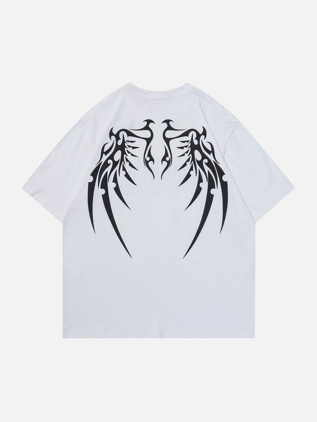 Majesda® - Flock Wing Bones Print Tee- Outfit Ideas - Streetwear Fashion - majesda.com