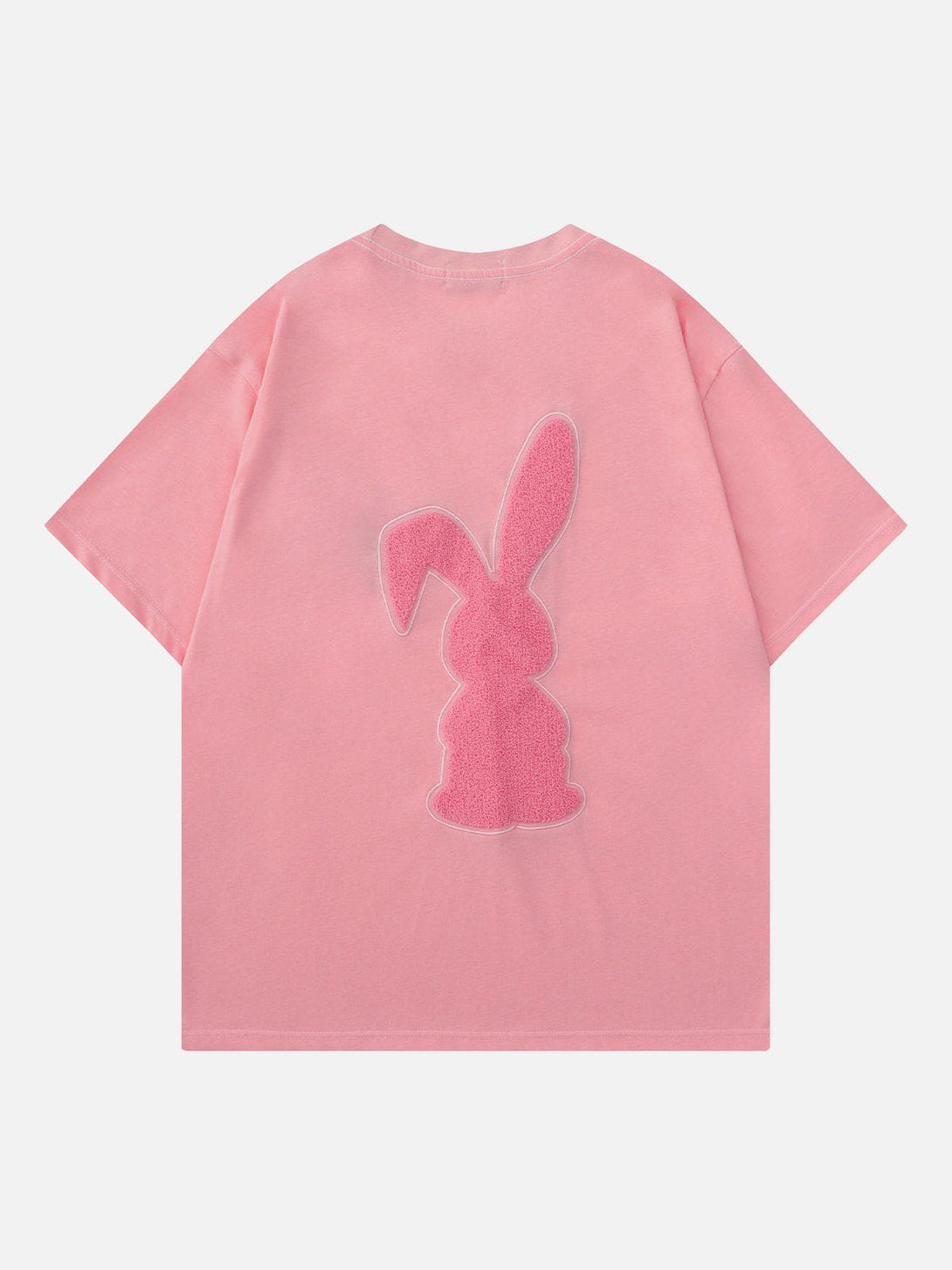 Majesda® - Flocked Rabbit Print Tee- Outfit Ideas - Streetwear Fashion - majesda.com